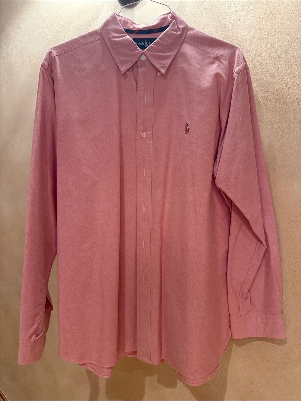 Ralph Lauren Pink Button-Down Oxford Dress Shirt